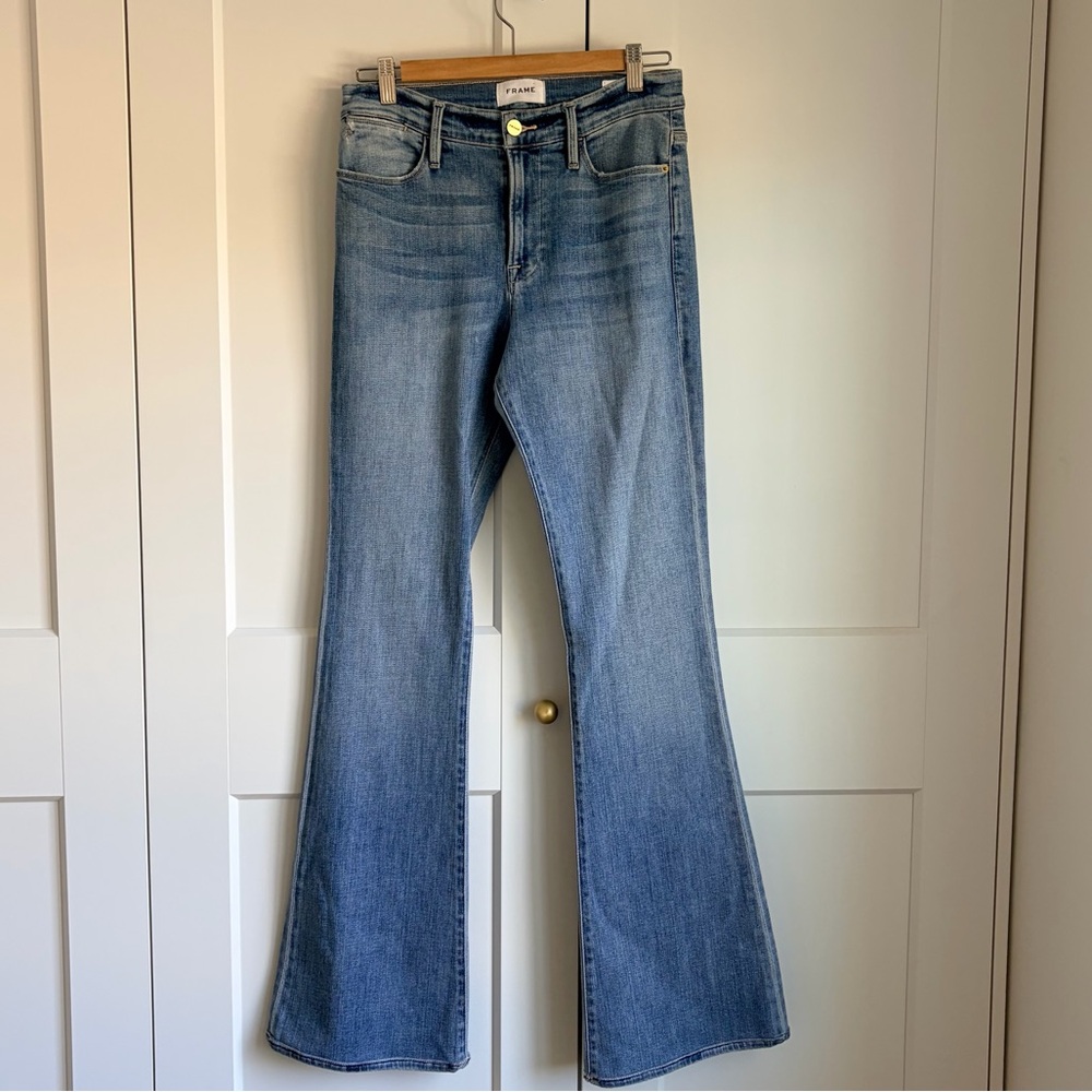 Frame Denim Light Blue Le High Flare Jeans | 28